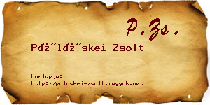 Pölöskei Zsolt névjegykártya